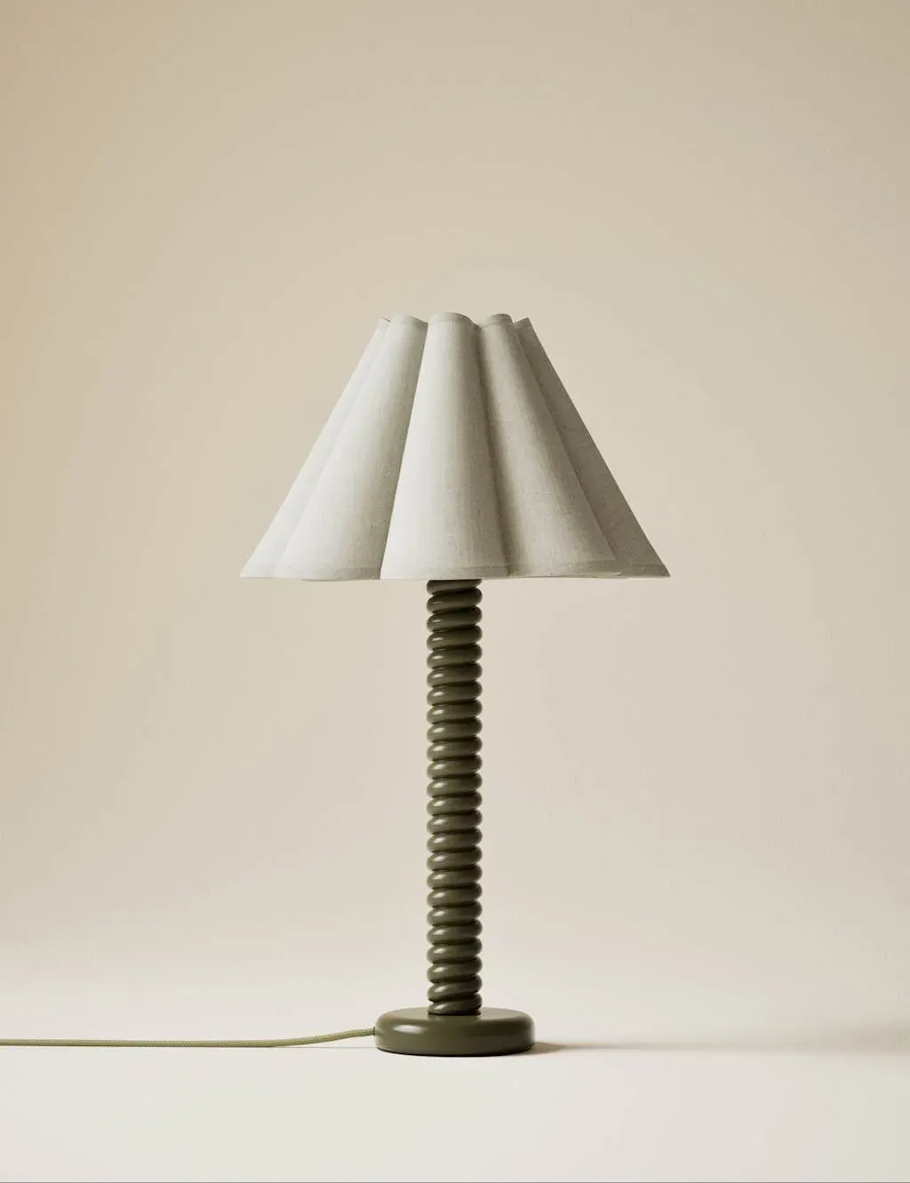 Helix Table Lamp - Dark Green, Resin product