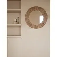 Jute String Round Mirror - Natural alternate view