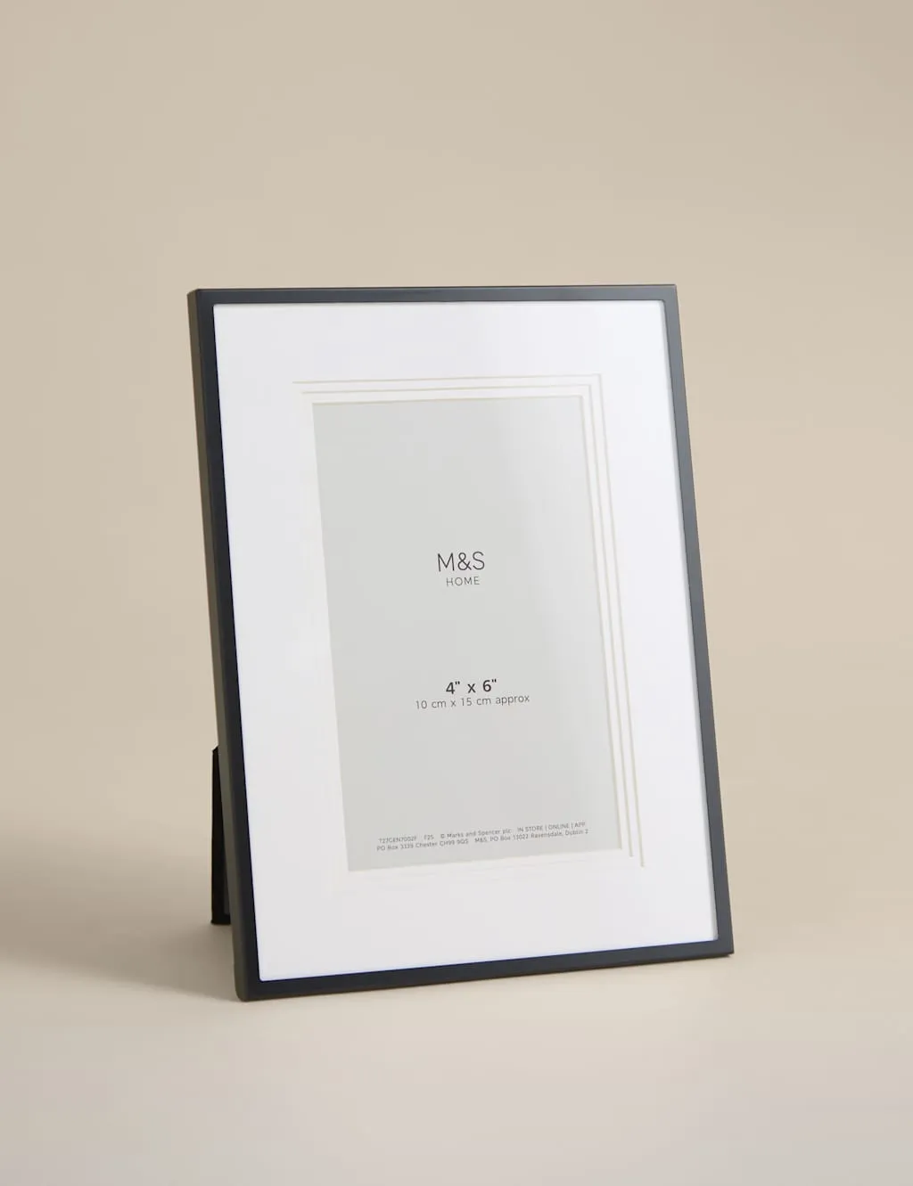 Layered Mount Photo Frame 4x6 Inch - Black product
