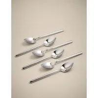 Manhattan Set of 6 Teaspoons - Silver, Stainless Steel alternate view