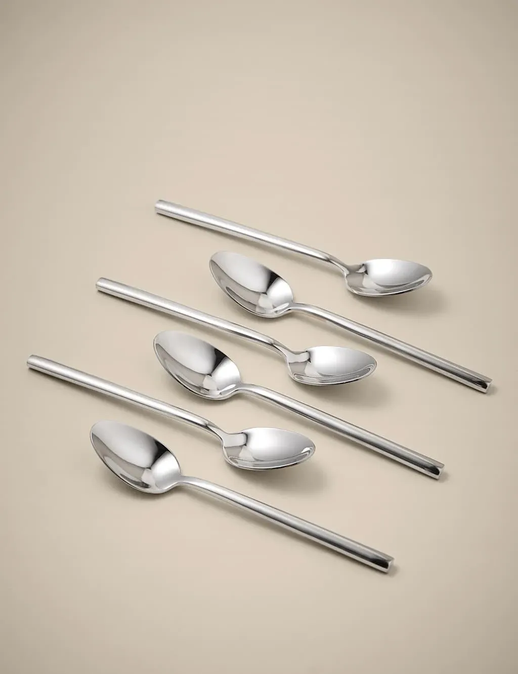 Manhattan Set of 6 Teaspoons - Silver, Stainless Steel product