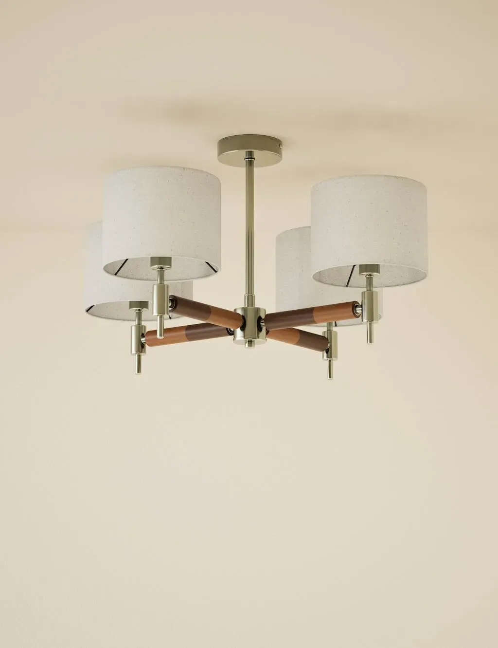 Marlowe 4-Arm Flush Ceiling Light - Natural product