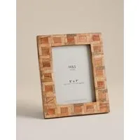 Marquetry 5x7 Inch Photo Frame - Light Natural, Wood alternate view
