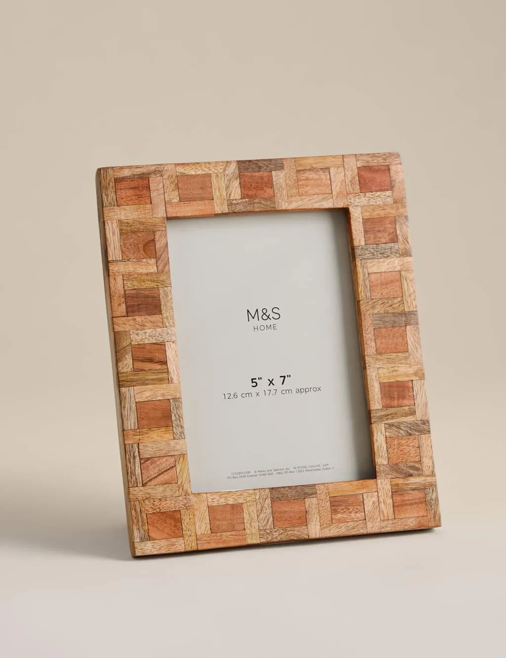 Marquetry 5x7 Inch Photo Frame - Light Natural, Wood product