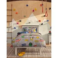 Marvel™ Cotton Blend Bedding Set - Grey Mix alternate view