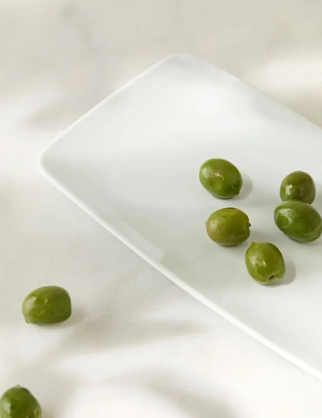 Maxim Small Rounded Rectangular Platter - White, Porcelain product
