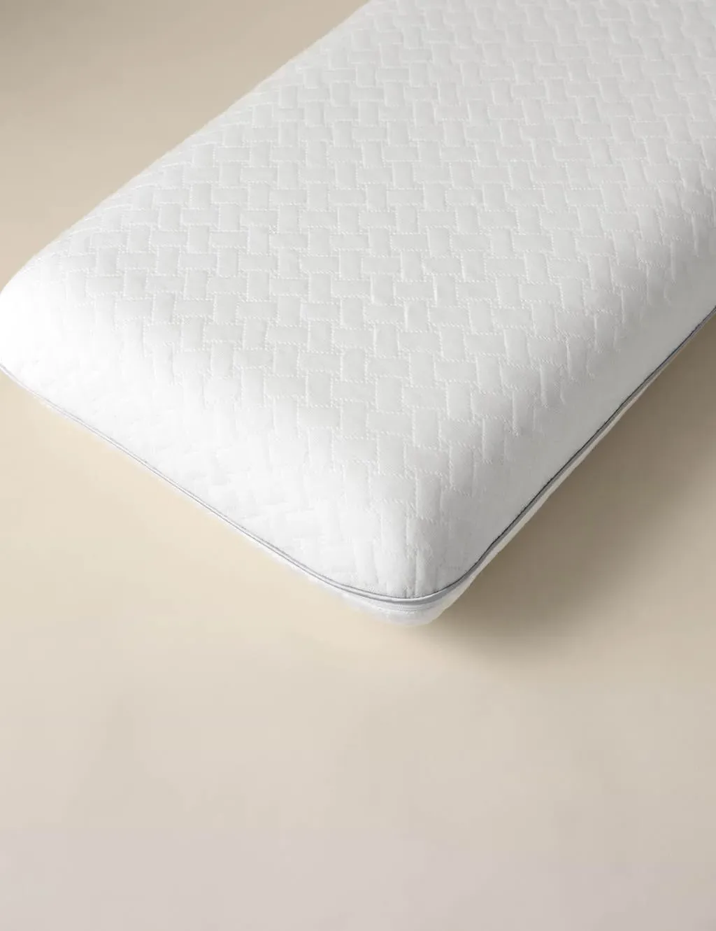 Memory Foam Firm Cooling Side Sleeper Pillow - White product