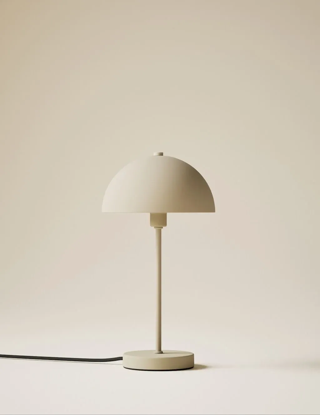 Metal Dome Table Lamp - Cream product