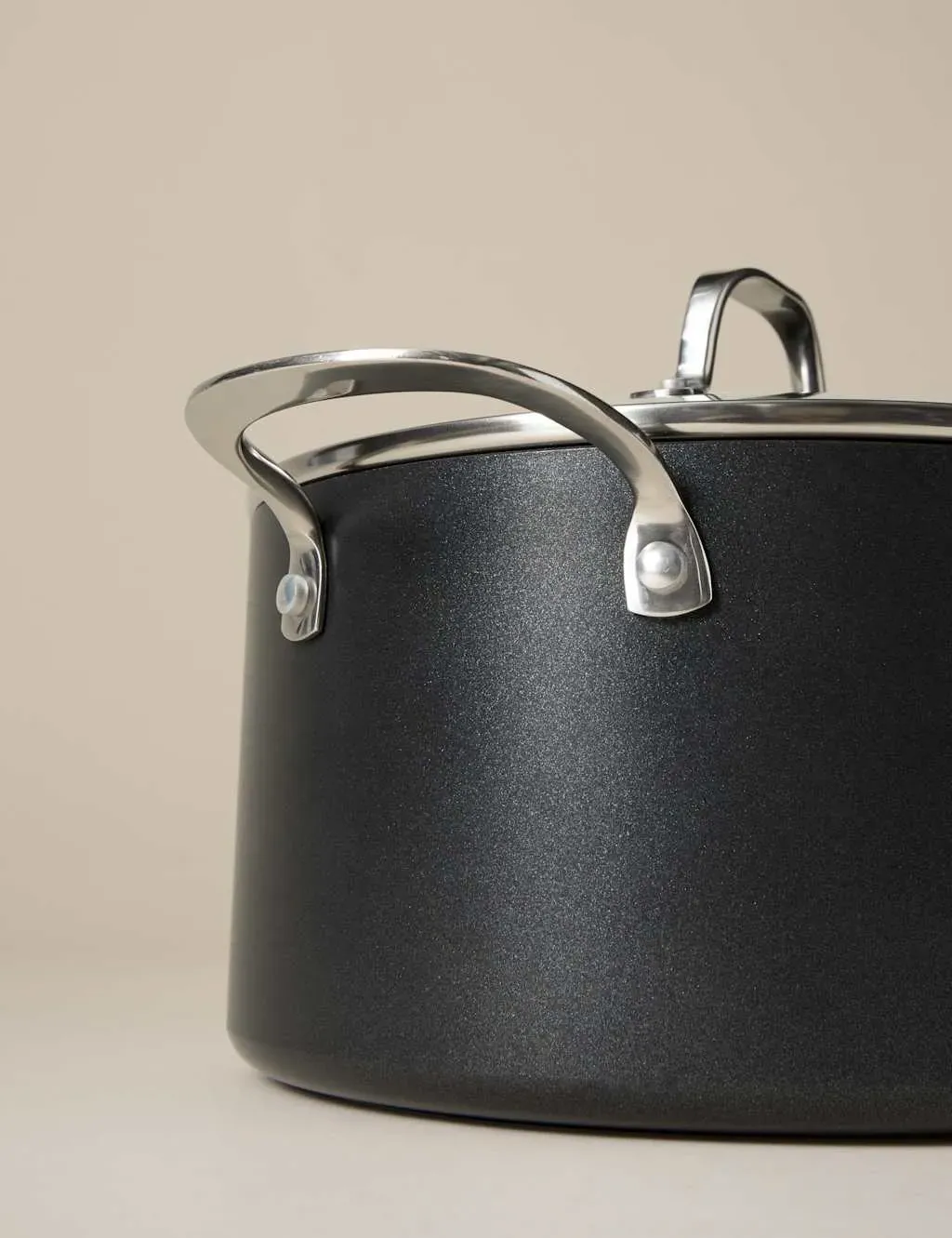 Non-Stick Pro 24cm Stock Pot - Black, Aluminium product