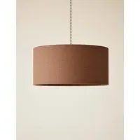 Oversized Drum Lamp Shade - Spice, Cotton Mix alternate view