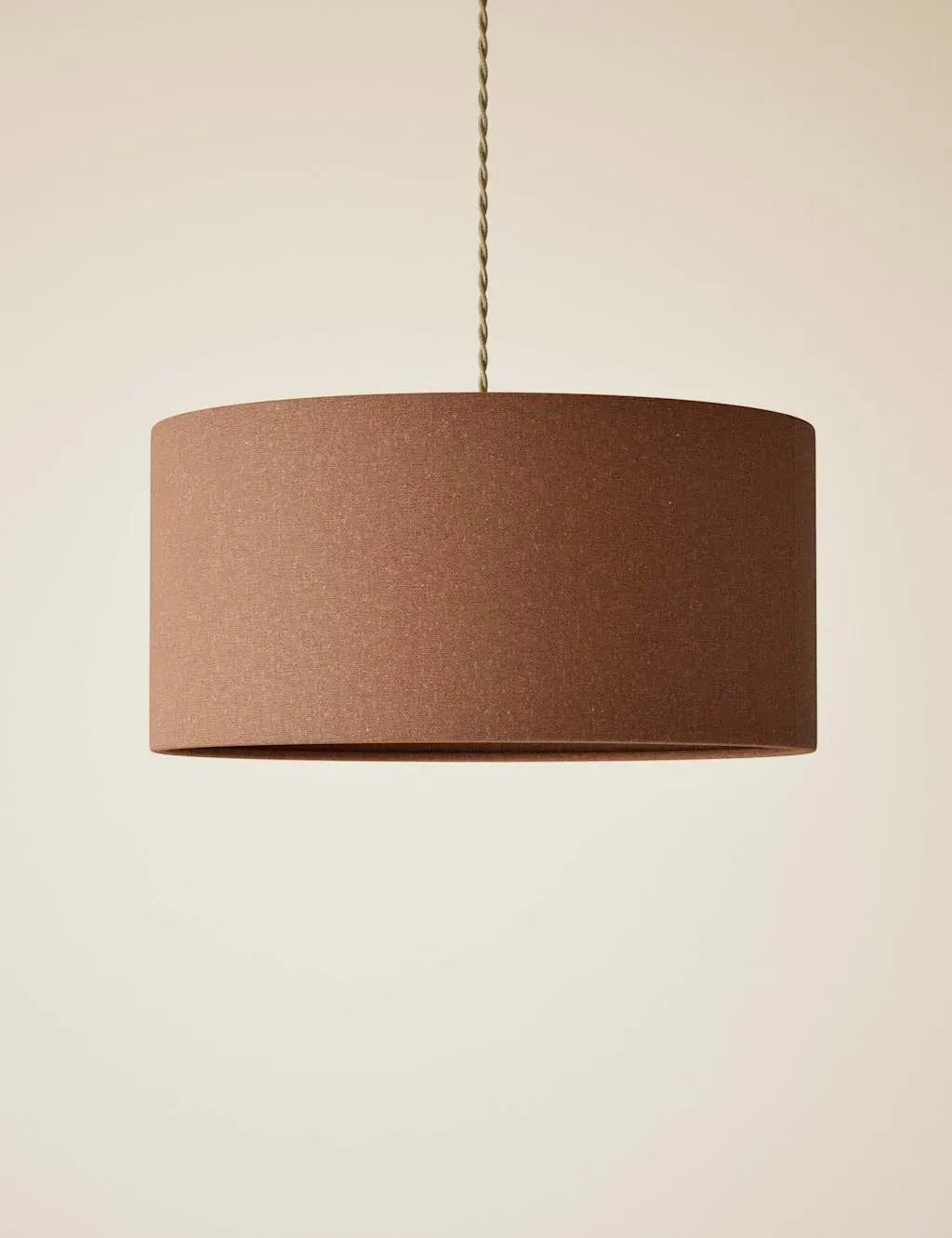 Oversized Drum Lamp Shade - Spice, Cotton Mix product