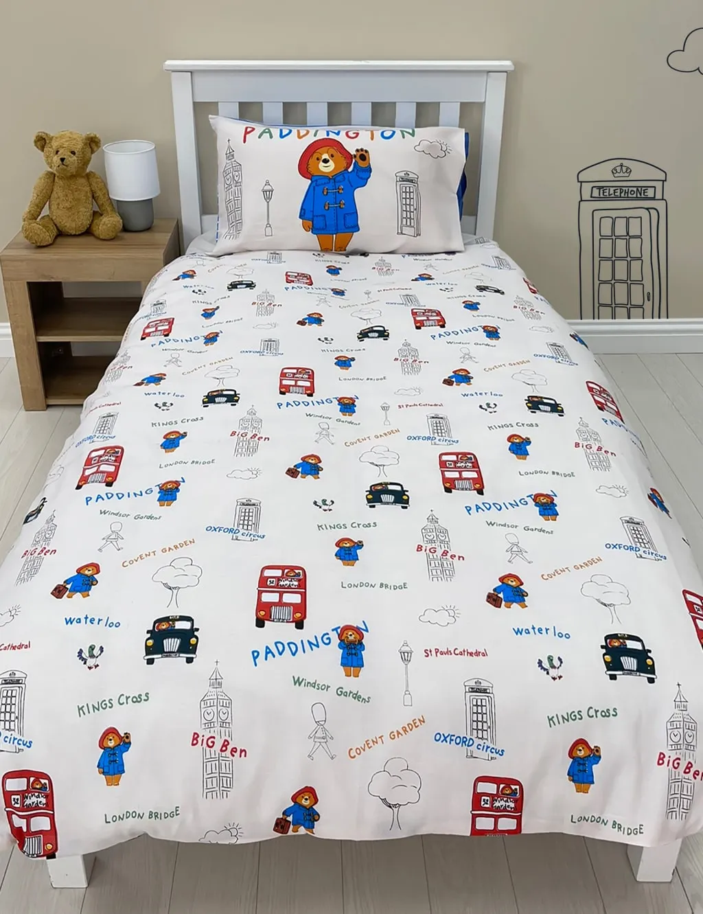 Paddington Bear™ Reversible Bedding Set - Blue, Cotton Blend product