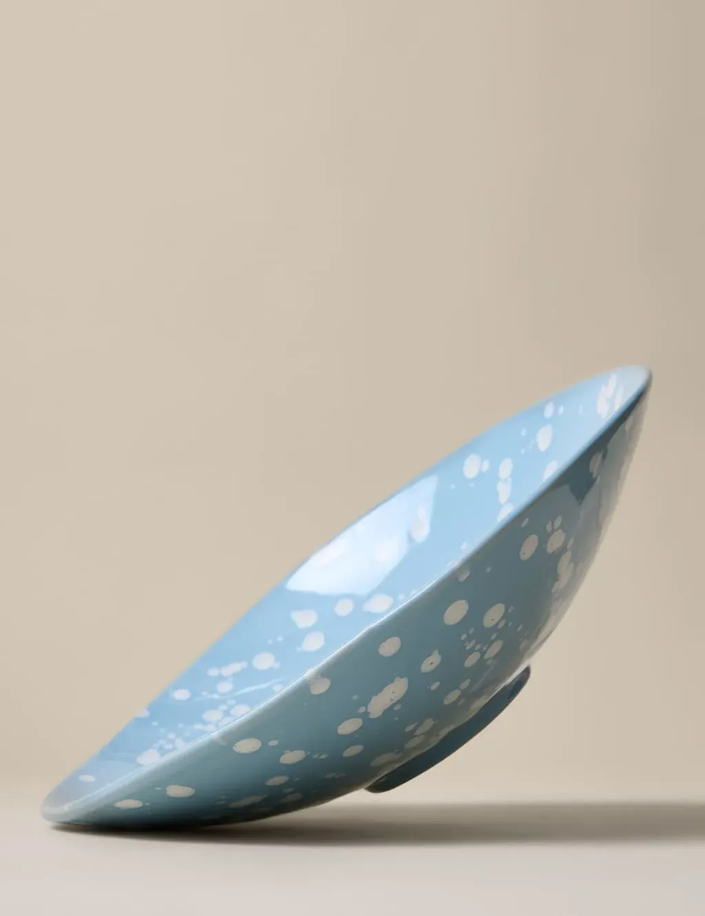 Paint Splat Serving Bowl - Blue, Stoneware product