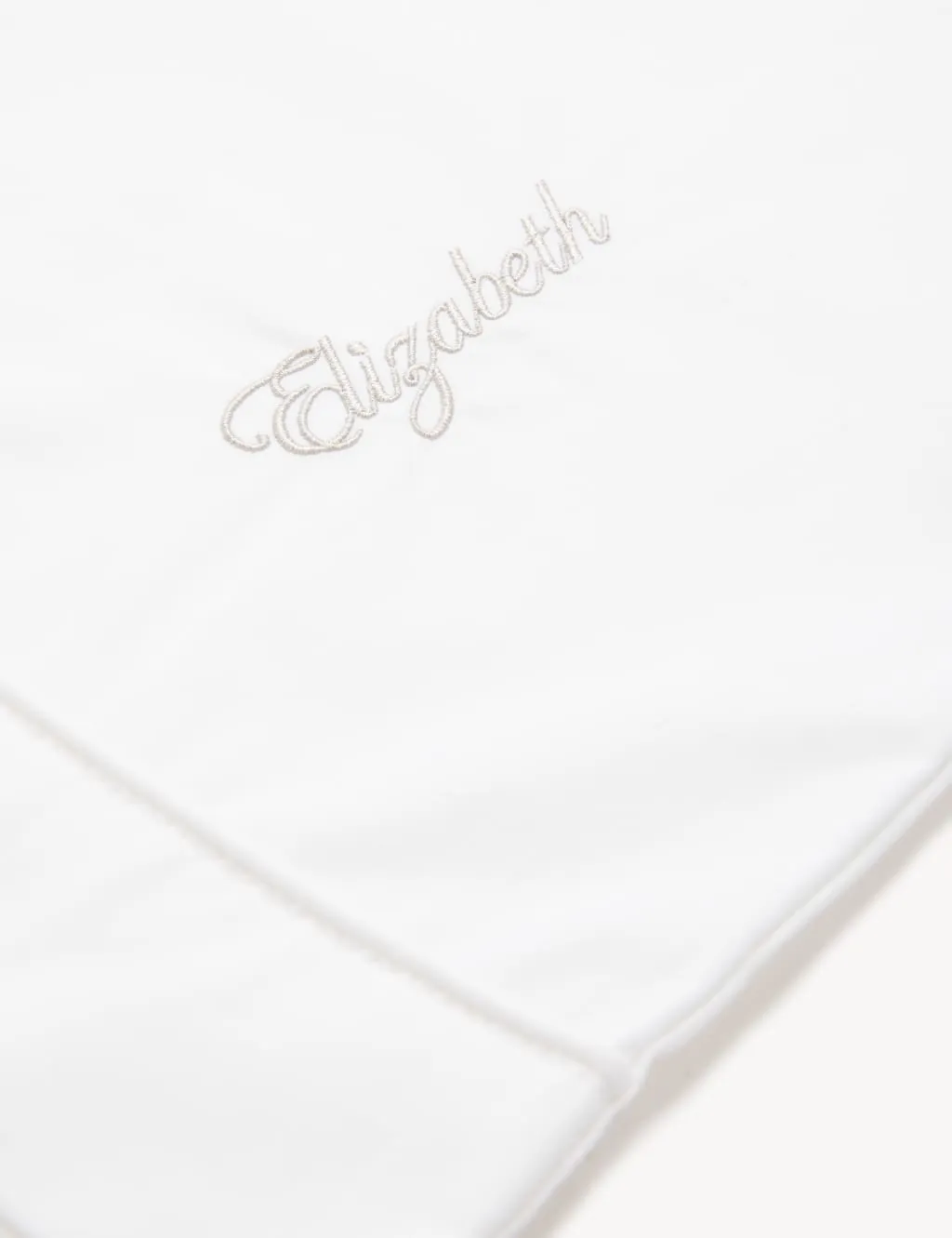Personalised Egyptian Cotton Pillowcase - White product