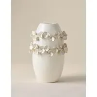 Petal Ceramic Vase - Soft White alternate view