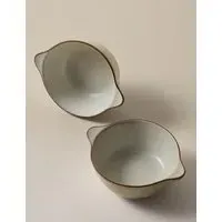 Picky Bits Set of 2 Handled Serving Bowls - Natural, Stoneware alternate view