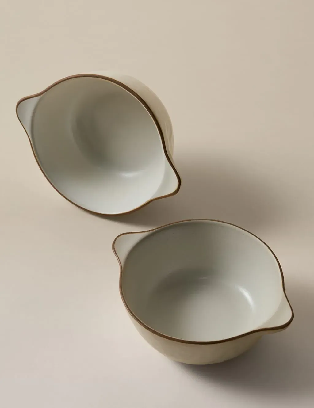Picky Bits Set of 2 Handled Serving Bowls - Natural, Stoneware product
