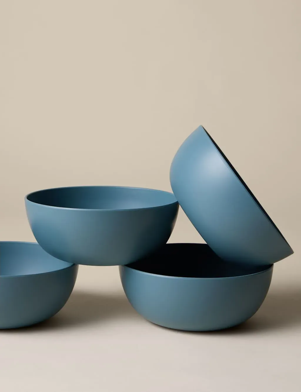 Picnic Cereal Bowls Set of 4 - Blue, Plastic product