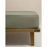 Pure Brushed Cotton Deep Fitted Sheet - Khaki alternate view