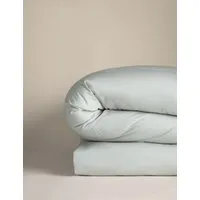 Pure Cotton 180 Thread Count Duvet Cover - Silver Grey alternate view