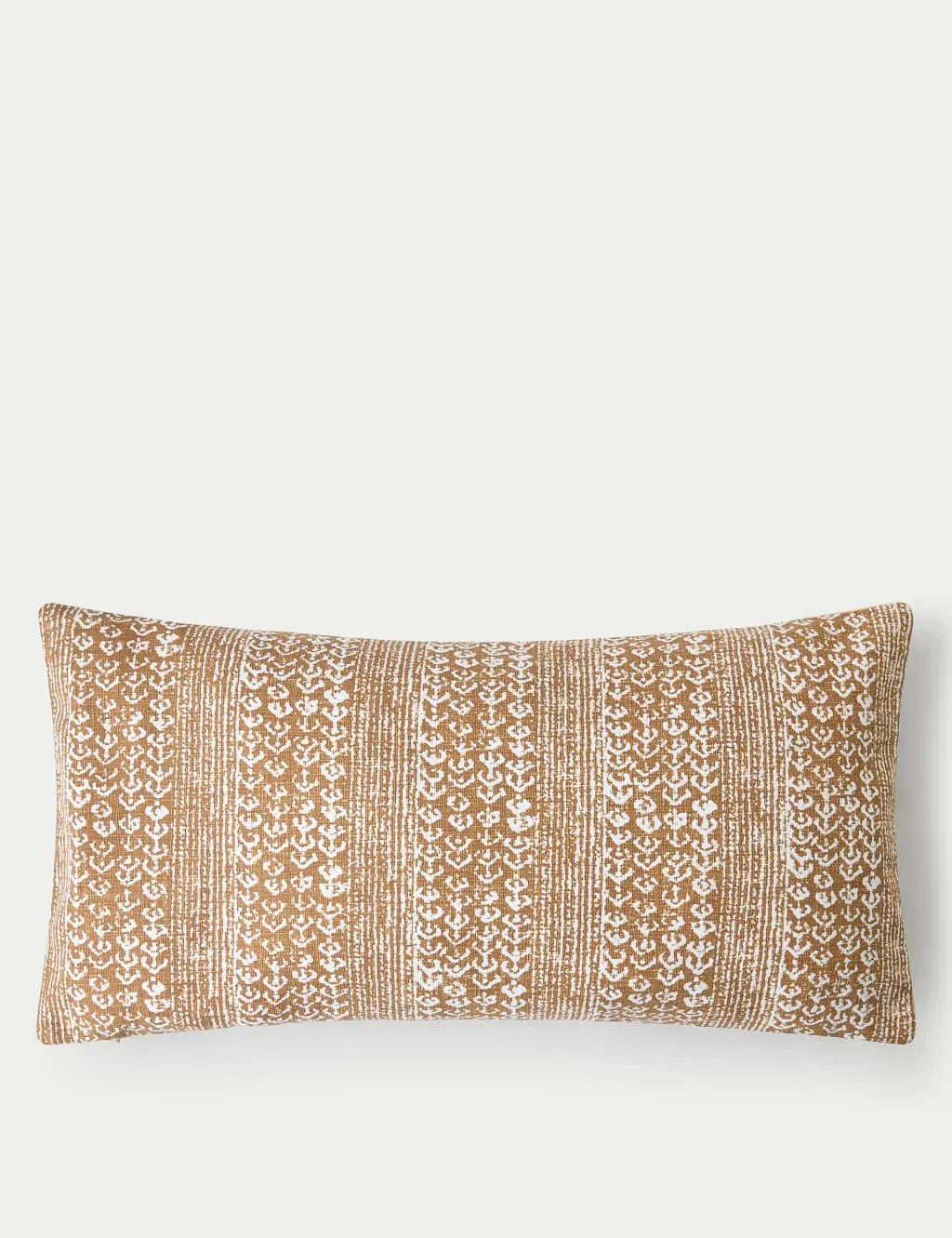 Pure Cotton Block Print Bolster Cushion - Light Bronze product