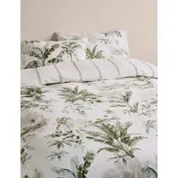 Pure Cotton Botanical Reversible Bedding Set - Sage Mix alternate view