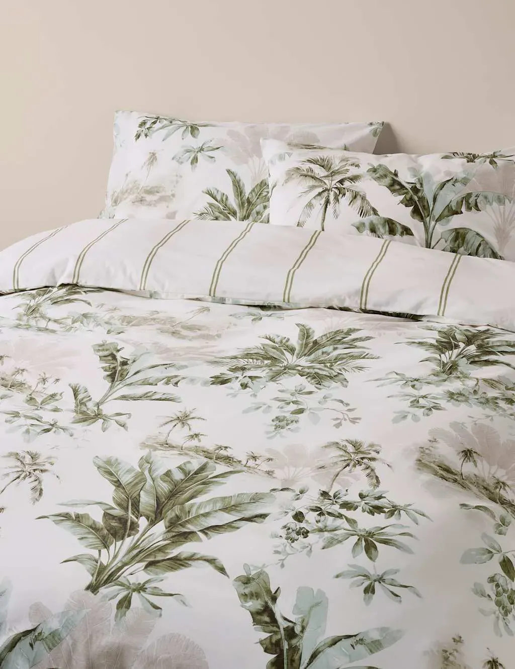 Pure Cotton Botanical Reversible Bedding Set - Sage Mix product