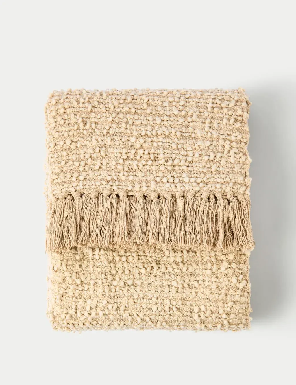 Pure Cotton Bouclé Throw - Neutral product