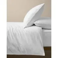 Pure Cotton Brushed Bedding Set - White alternate view