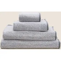 Pure Cotton Cosy Weave Towel - Grey Mix alternate view