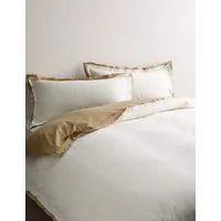 Pure Cotton Crepe Contrast Bedding Set - Natural Mix alternate view