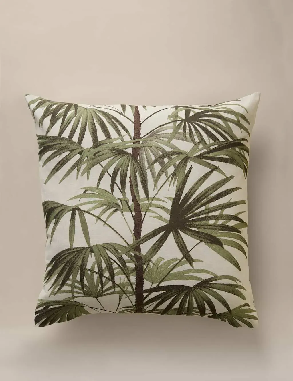 Pure Cotton Fern Tree Cushion Cover - Green Mix product