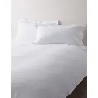 Pure Cotton Ladder Stitch Bedding Set - White alternate view