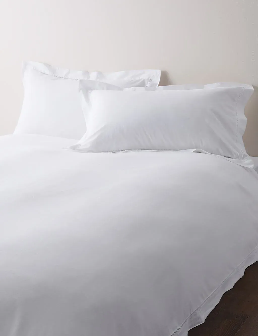 Pure Cotton Ladder Stitch Bedding Set - White product