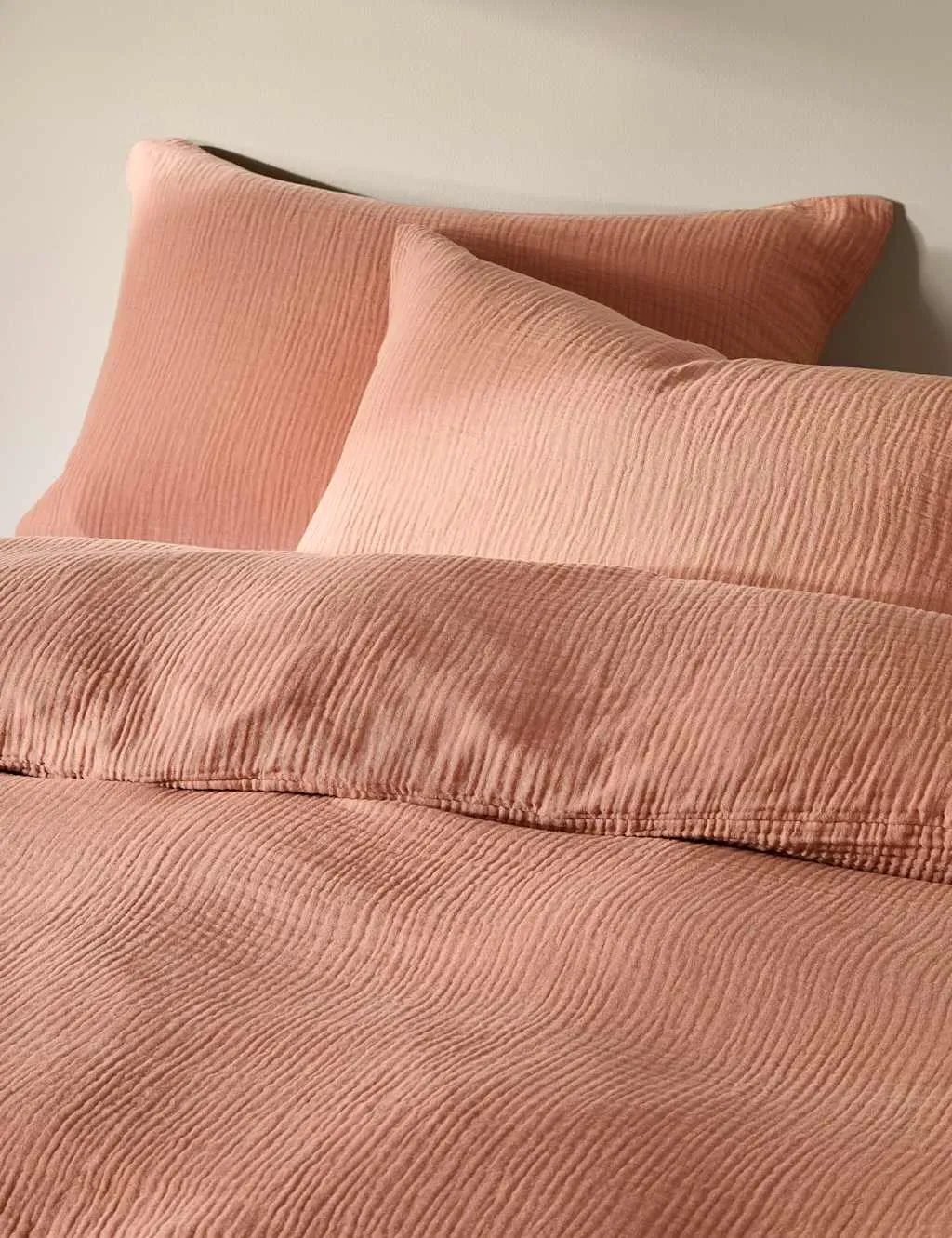 Pure Cotton Muslin Bedding Set - Soft Terracotta product
