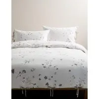 Pure Cotton Pressed Floral Bedding Set - Grey Mix alternate view