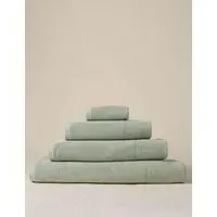 Pure Cotton Rice Weave Bath Towel - Sage alternate view