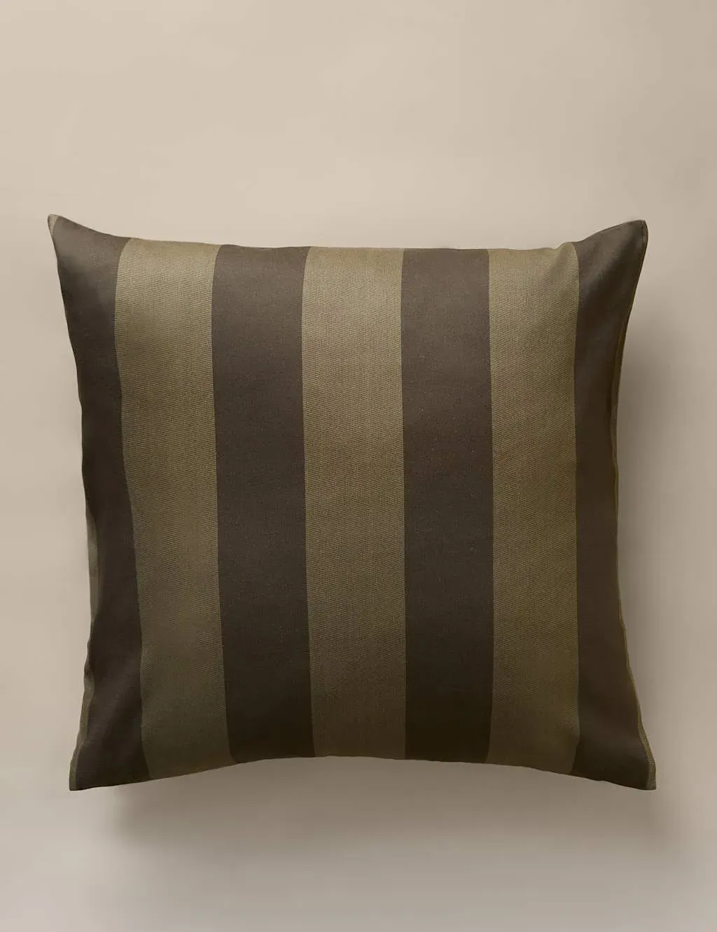 Pure Cotton Stripe Cushion Cover - Green product