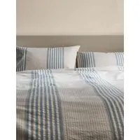 Pure Cotton Striped Jacquard Bedding Set - Natural Mix alternate view