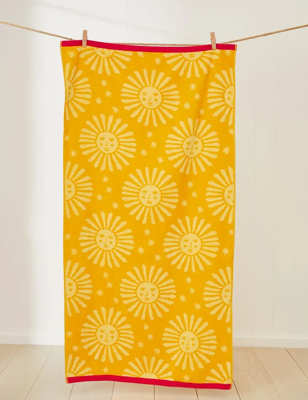 Pure Cotton Sun Beach Towel - Yellow Mix product