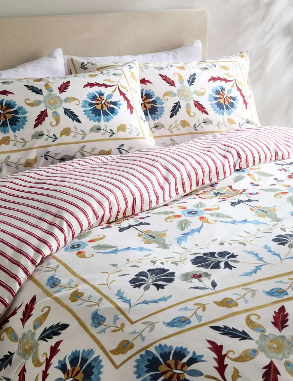 Pure Cotton Suzani Bedding Set - Multi product