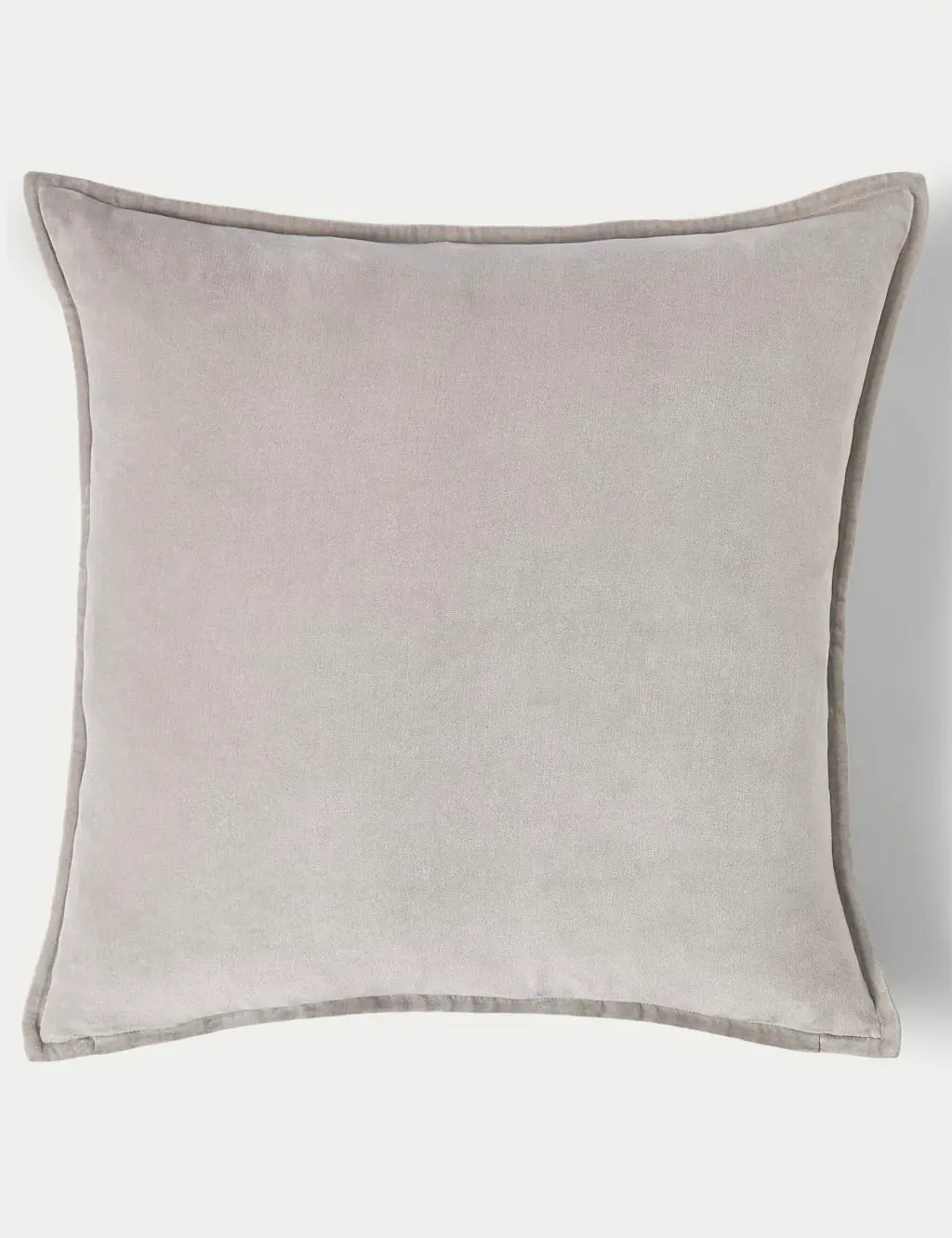 Pure Cotton Velvet Large Cushion - Grey product