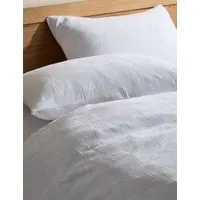 Pure Cotton Waffle Abstract Bedding Set - White alternate view