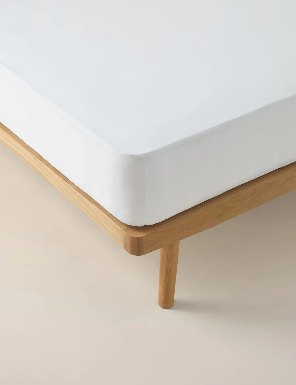 Pure Cotton Waterproof Fitted Mattress Protector - White product