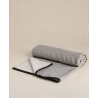 Pure Cotton Woven Beach Towel - Black Mix alternate view