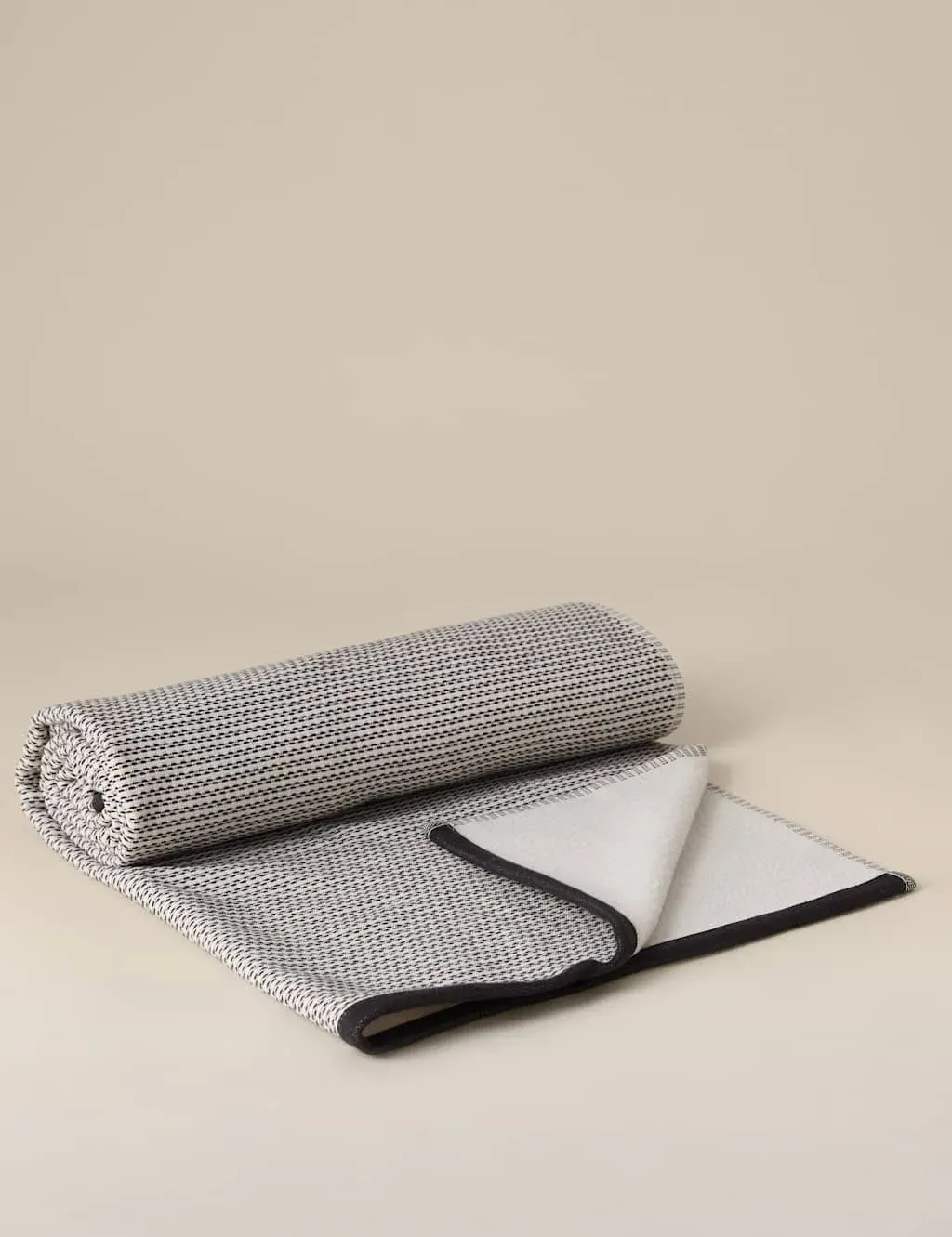 Pure Cotton Woven Beach Towel - Black Mix product