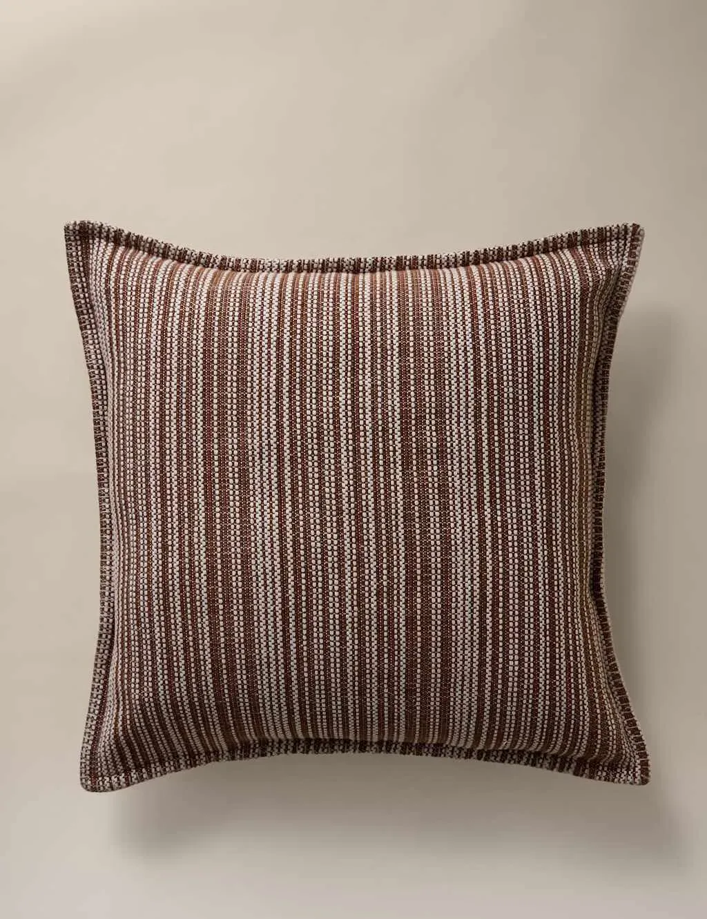 Pure Cotton Woven Striped Scatter Cushion - Amber product