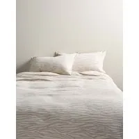 Pure Cotton Zebra Jacquard Bedding Set - Natural Mix alternate view