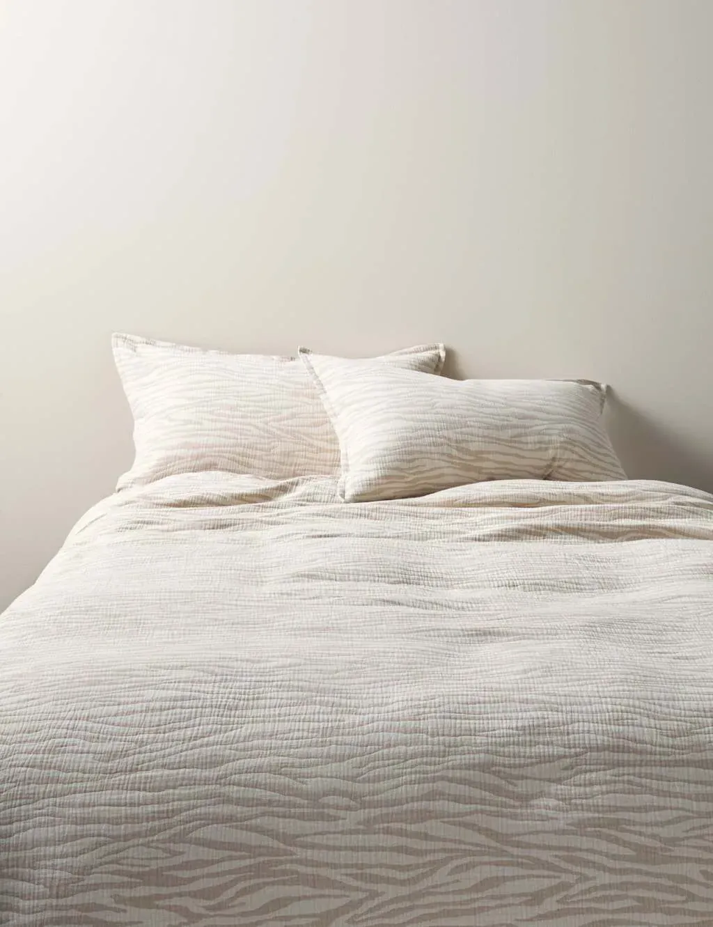 Pure Cotton Zebra Jacquard Bedding Set - Natural Mix product