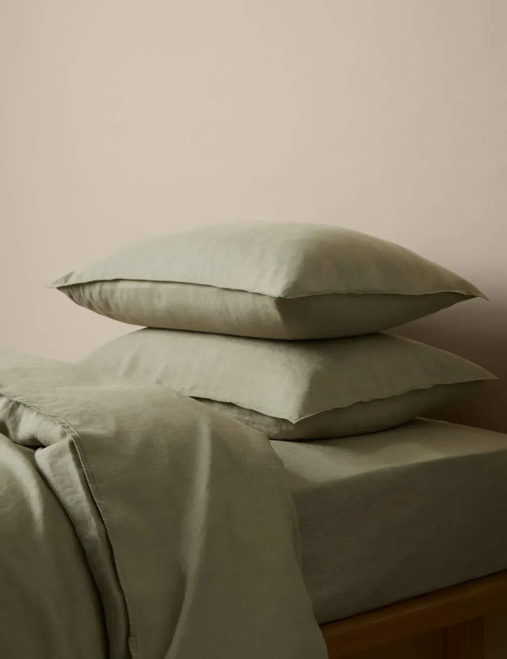 Pure Linen Bedding Set - Soft Khaki product